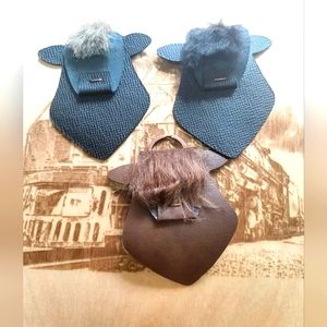 Leather Cow Key Fob / Farm animal /Farmhouse / Country